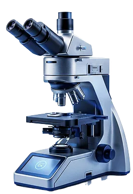 High-resolution lab microscope for scientific research and peptide analysis
