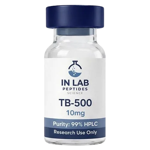TB-500 10mg peptide vial (Thymosin Beta-4) for laboratory research use